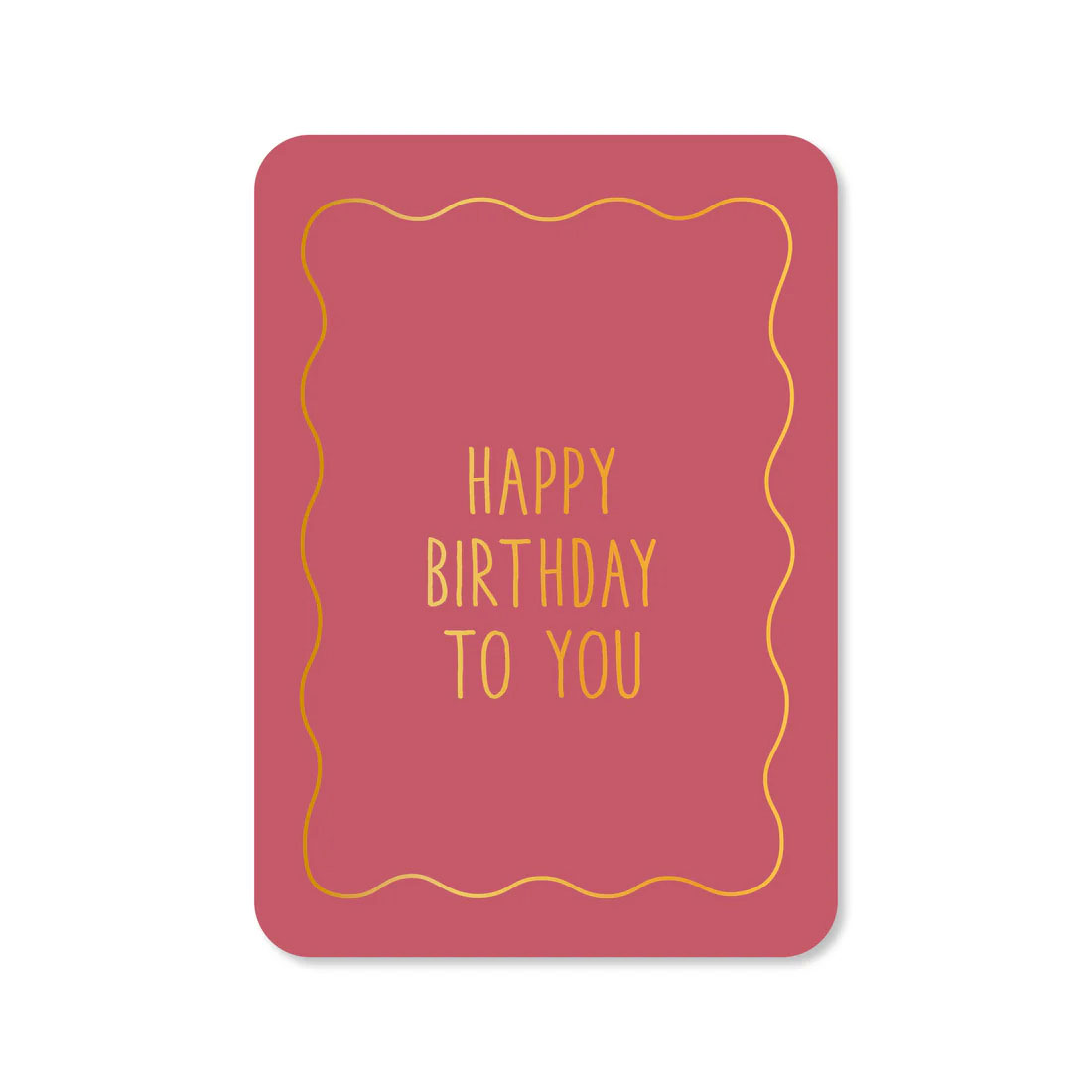 Kaart Happy Birthday lijstje