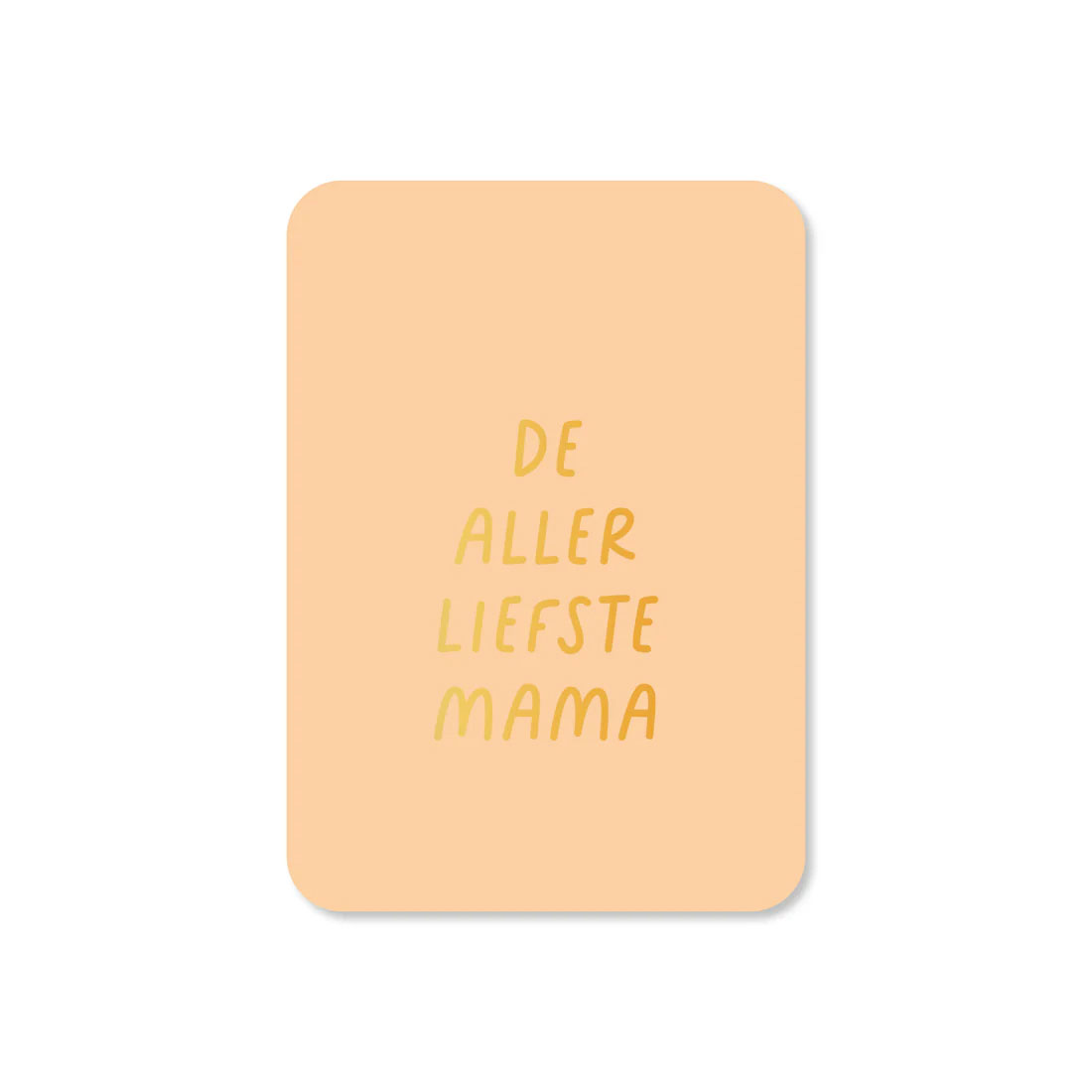 Minikaart allerliefste mama