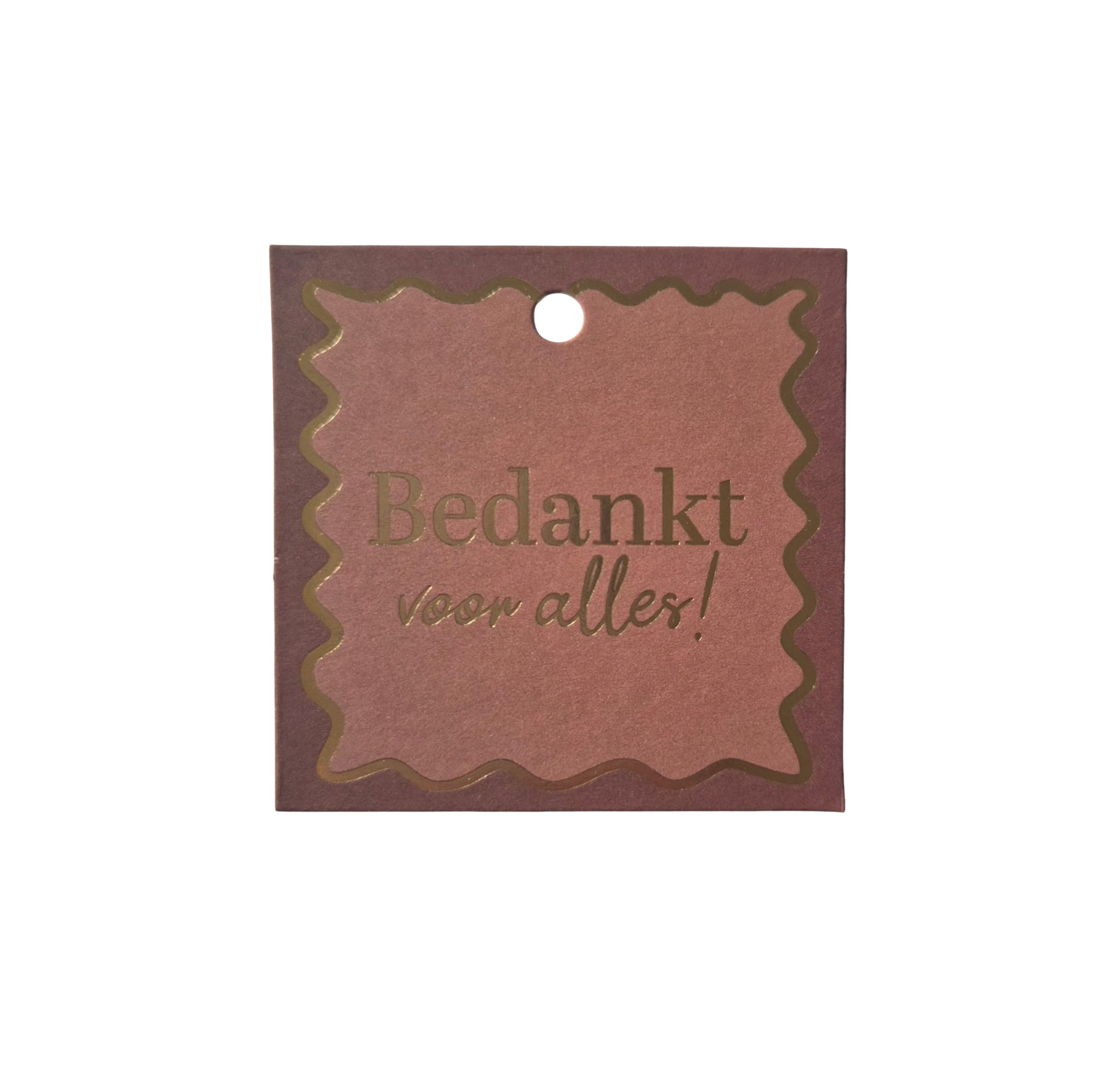 Cadeaulabel Bedankt voor alles