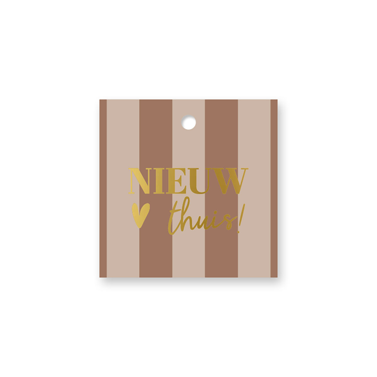 Cadeaulabel Nieuw thuis