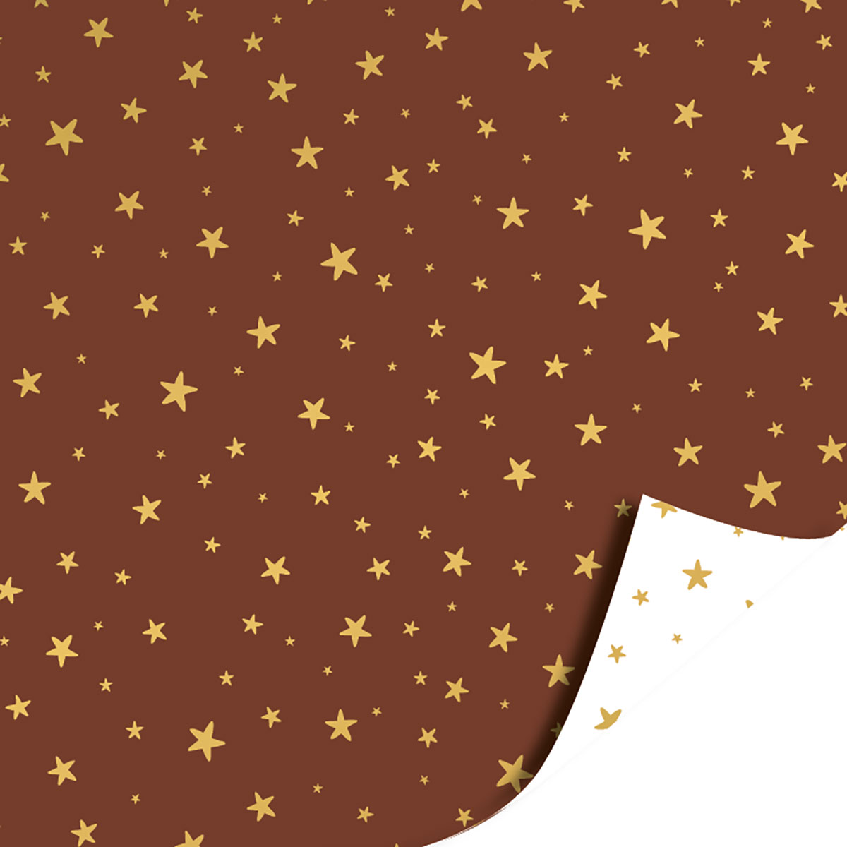 Cadeaupapier Little Stars Mokka