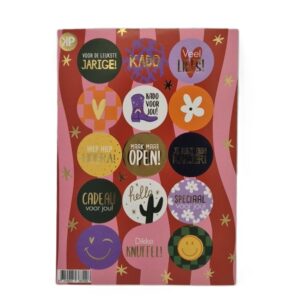 Stickervel Retro feest