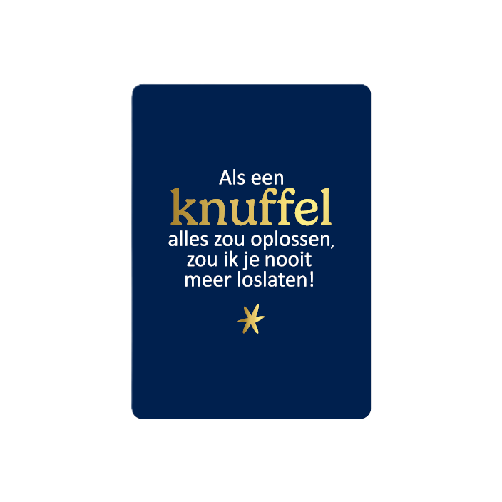 Minikaart Als een knuffel