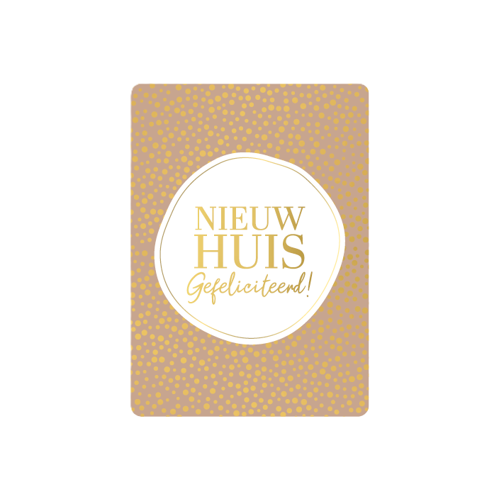 Minikaart Nieuw huis gefeliciteerd