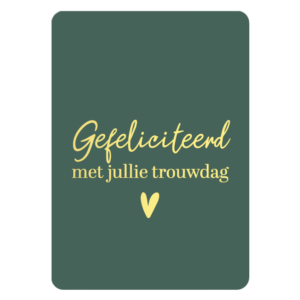 Kaart Gefeliciteerd met jullie trouwdag