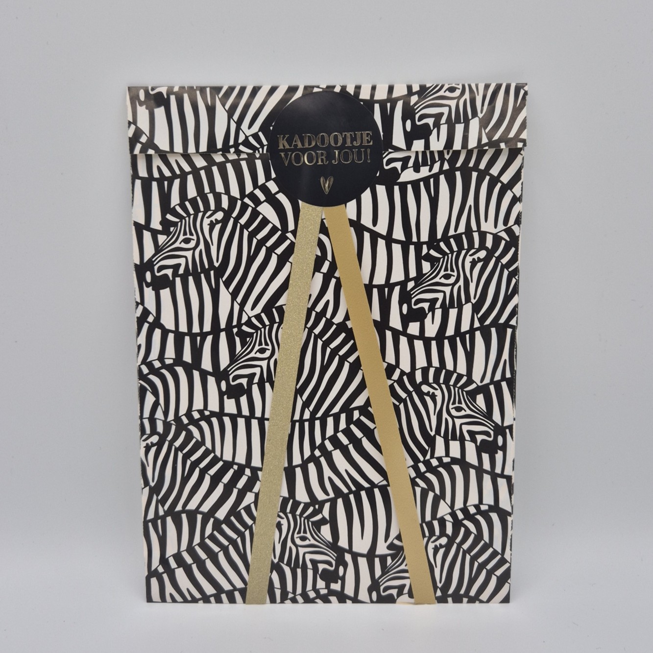 Cadeauzakje Zebra - Afbeelding 2